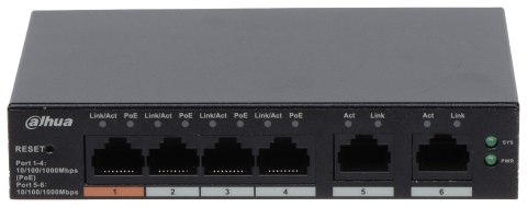 SWITCH POE CS4006-4GT-60 4-PORTOWY DAHUA SWITCH POE CS4006-4GT-60 4-PORTOWY DAHUA