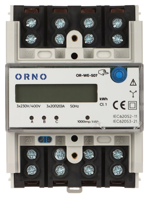LICZNIK ENERGII ELEKTRYCZNEJ OR-WE-507 TRÓJFAZOWY LICZNIK ENERGII ELEKTRYCZNEJ OR-WE-507 TRÓJFAZOWY