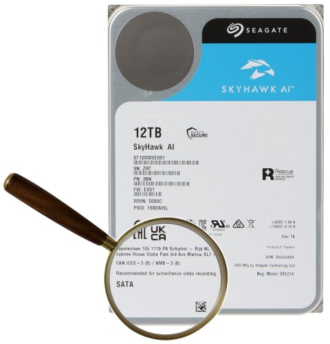 DYSK DO REJESTRATORA HDD-ST12000VE001 12TB 24/7 SkyHawk AI SEAGATE DYSK DO REJESTRATORA HDD-ST12000VE001 12TB 24/7 SkyHawk AI SEAGATE