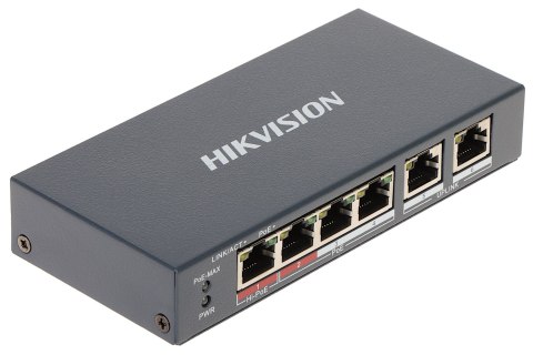 SWITCH POE DS-3E1106HP-EI 4-PORTOWY Hikvision SWITCH POE DS-3E1106HP-EI 4-PORTOWY Hikvision