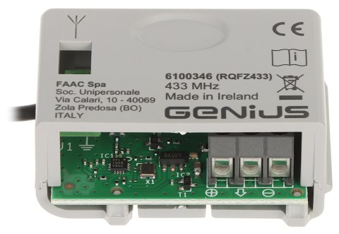 MODUŁ RADIOWY DO BRAM GENIUS-XF433 FAAC MODUŁ RADIOWY DO BRAM GENIUS-XF433 FAAC