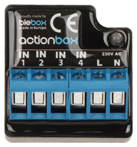 INTELIGENTNY WYZWALACZ AKCJI ACTIONBOX/BLEBOX Wi-Fi, 230 V AC INTELIGENTNY WYZWALACZ AKCJI ACTIONBOX/BLEBOX Wi-Fi, 230 V AC