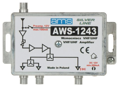WZMACNIACZ ANTENOWY AWS-1243 AMS WZMACNIACZ ANTENOWY AWS-1243 AMS