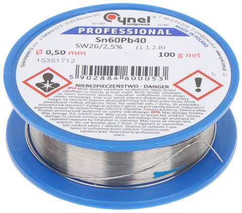 DRUT LUTOWNICZY CYN-0.50/100 Cynel Unipress DRUT LUTOWNICZY CYN-0.50/100 Cynel Unipress