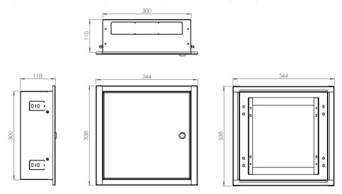 OBUDOWA PODTYNKOWA MB-OMP3 344 x 338 x 118 mm (Z KOŁNIERZEM) STALFLEX OBUDOWA PODTYNKOWA MB-OMP3 344 x 338 x 118 mm (Z KOŁNIERZEM) STALFLEX