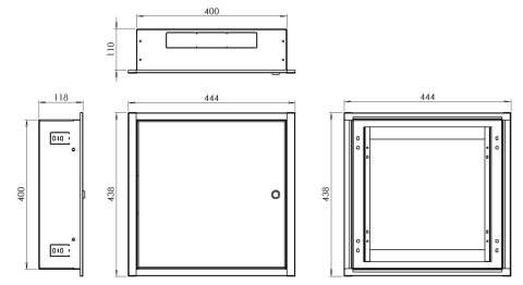 OBUDOWA PODTYNKOWA MB-OMP4 444 x 438 x 118 mm STALFLEX OBUDOWA PODTYNKOWA MB-OMP4 444 x 438 x 118 mm STALFLEX