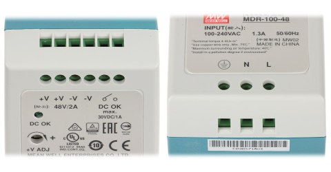 ZASILACZ IMPULSOWY MDR-100-48 MEAN WELL ZASILACZ IMPULSOWY MDR-100-48 MEAN WELL