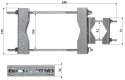 OBEJMA DYSTANSOWA OZP-43/100