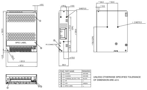 ZASILACZ IMPULSOWY PMT-12V100W2BA Delta Electronics ZASILACZ IMPULSOWY PMT-12V100W2BA Delta Electronics