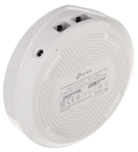 DOMOWY SYSTEM WI-FI DECO-M5(1-PACK) 2.4 GHz, 5 GHz 400 Mb/s + 867 Mb/s TP-LINK DOMOWY SYSTEM WI-FI DECO-M5(1-PACK) 2.4 GHz, 5 GHz 400 Mb/s + 867 Mb/s TP-LINK