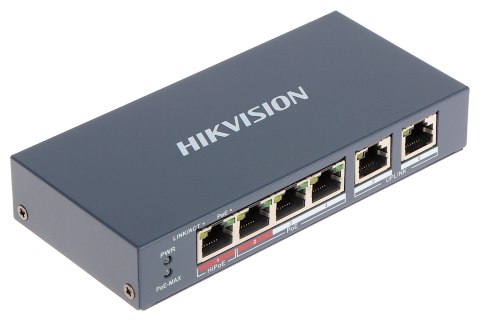 SWITCH POE DS-3E0106HP-E 4-PORTOWY Hikvision SWITCH POE DS-3E0106HP-E 4-PORTOWY Hikvision