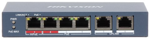 SWITCH POE DS-3E0106HP-E 4-PORTOWY Hikvision SWITCH POE DS-3E0106HP-E 4-PORTOWY Hikvision