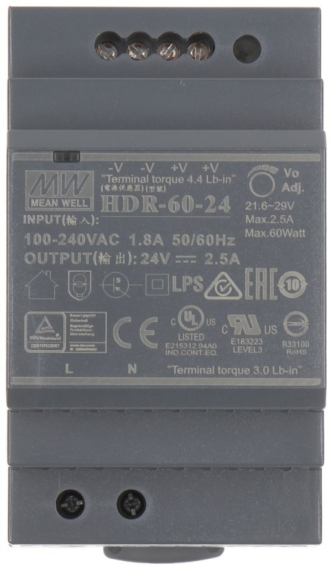 ZASILACZ IMPULSOWY DS-KAW60-2N ZASILACZ IMPULSOWY DS-KAW60-2N