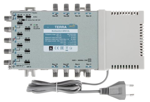 MULTISWITCH MR-912L 9 WEJŚĆ / 12 WYJŚĆ TERRA MULTISWITCH MR-912L 9 WEJŚĆ / 12 WYJŚĆ TERRA