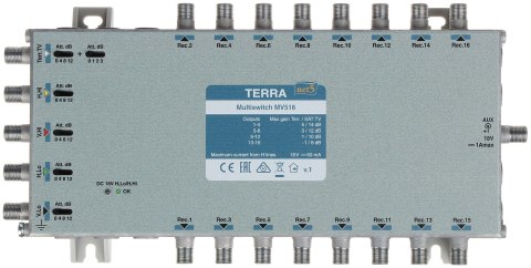 MULTISWITCH MV-516 5 WEJŚĆ/16 WYJŚĆ TERRA MULTISWITCH MV-516 5 WEJŚĆ/16 WYJŚĆ TERRA