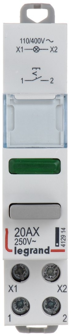 ŁĄCZNIK PRZYCISKOWY POJEDYNCZY BISTABILNY Z LAMPKĄ LE-412914 1X NO 20 A LEGRAND ŁĄCZNIK PRZYCISKOWY POJEDYNCZY BISTABILNY Z LAMPKĄ LE-412914 1X NO 20 A LEGRAND