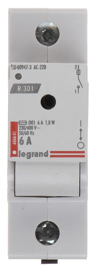 ROZŁĄCZNIK BEZPIECZNIKOWY LE-606602 JEDNOFAZOWY 6 A D01 LEGRAND ROZŁĄCZNIK BEZPIECZNIKOWY LE-606602 JEDNOFAZOWY 6 A D01 LEGRAND