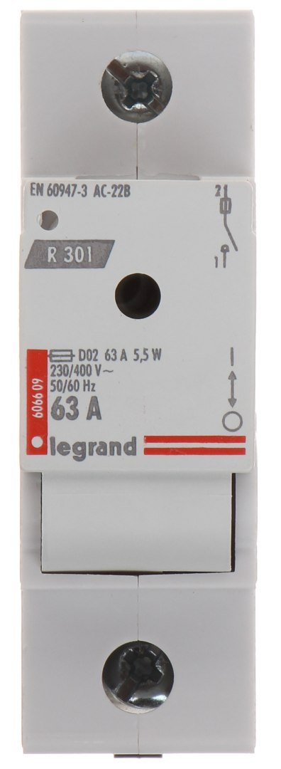 ROZŁĄCZNIK BEZPIECZNIKOWY LE-606609 JEDNOFAZOWY 63 A D02 LEGRAND ROZŁĄCZNIK BEZPIECZNIKOWY LE-606609 JEDNOFAZOWY 63 A D02 LEGRAND