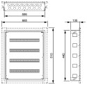 ROZDZIELNICA PODTYNKOWA 48-MODUŁOWA LE-337222 XL3 S 160 LEGRAND