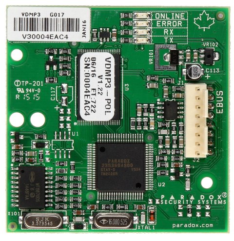MODUŁ GŁOSOWY VDMP-3 PARADOX MODUŁ GŁOSOWY VDMP-3 PARADOX