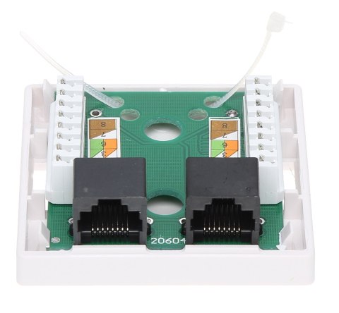 GNIAZDO KOŃCOWE RJ45-2G2 PODWÓJNE GNIAZDO KOŃCOWE RJ45-2G2 PODWÓJNE