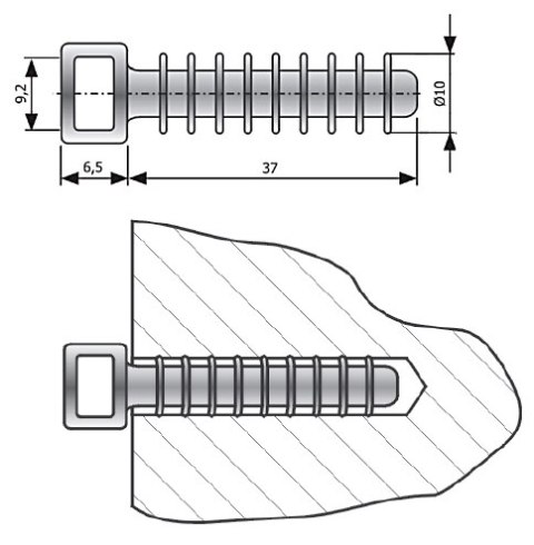 TRZYMAK D-10*P100 TRZYMAK D-10*P100
