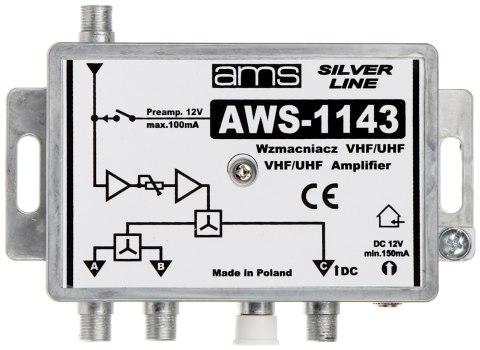 WZMACNIACZ ANTENOWY AWS-1143 AMS WZMACNIACZ ANTENOWY AWS-1143 AMS
